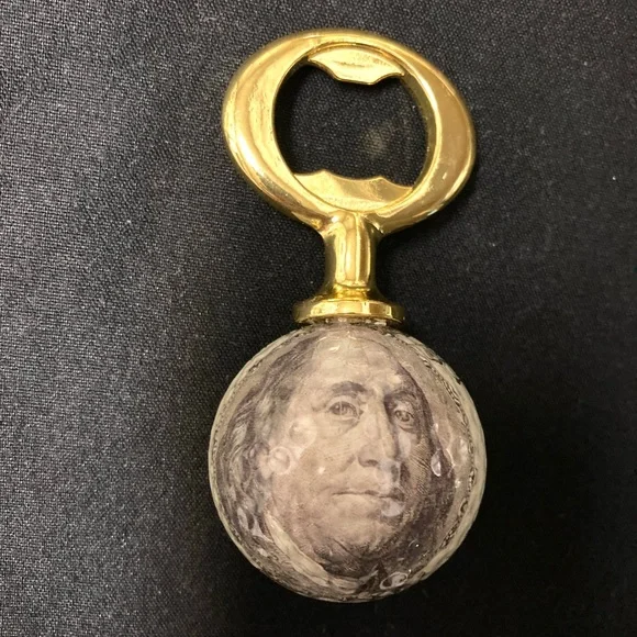 All about the Benjamin’s! 💵 Federal Reserve banknote golf ball bottle opener! - Picture 2 of 10